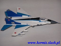 "The Swifts" team's MiG-29 Fulcrum